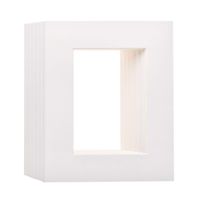 Pack of 50 8" x 10" Inch Pre-Cut White Picture Mats for 5" x 7" Photos Mattes for Photo and Frames - Mats Only (8 x 10 50-Pack Mats Only)