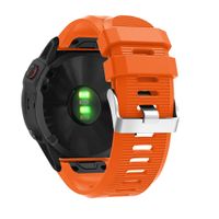 Shan-S 26mm Bands Compatible for Garmin Fenix 6X, Soft Sports Silicone Bracelet WristStrap Adjustable Quick Release Replacement Strap Wristband Compatible for Garmin Fenix 6X Smartwatch