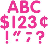 Teacher Created Resources Hot Pink Classic Font 4-Inch Letters Uppercase Pack (5386)