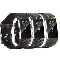 honecumi Replacement Bands Compatible with Fitbit Charge 2 Wristbands Strap for Men & Women Colorful Watch Band/Strap/Bracelet (3 Pack, Style E, Large Size:Wrist 6.7"-8.1")