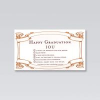 Graduation IOU card