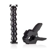 Jaws Flex Clamp Mount + Adjustable Neck for Gopro Hero 4 3 2 Camera Accessories