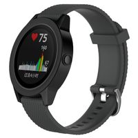 QGHXO Band for Garmin VivoActive 3, Soft Silicone Replacement Watch Band for Garmin VivoActive 3 / Garmin Vivoactive 3 Music/Garmin Forerunner 645 Music (No Tracker)