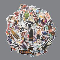 75Pcs/Lot Japanese Anime ONE Piece Luffy Stickers for Snowboard Travel Case Laptop PS4 Guitar Nami Zoro PVC Waterproof Decal
