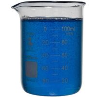 100ml Beaker, Low Form Griffin, Borosilicate 3.3 Glass, Graduated, Karter Scientific 213D32