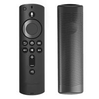Haluoo Compatible for Amazon Fire TV Stick 4K Remote Control Case, Soft Silicone Protective Case Shockproof Skin Shell for Fire TV 4K/Fire TV (3rd Gen)/2nd Gen Alexa Voice Remote/Fire TV Cub (Black)