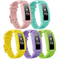 findway Compatible with Fitbit Ace 2 Bands for Kids 6+, Soft Silicone Bracelet Accessories Sport Strap Boys Girls Wristbands Compatible for Fitbit Inspire HR & Ace 2