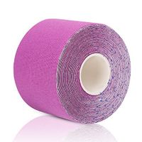 Zerone 1 Roll 16.4 Feet Kinesiology Tape for Athletes Sports, Water Resistant, Therapeutic Sports Tape for Injury and Performance, Ideal for Knee, Shoulder, Elbow, Ankle, Back, Neck Pain(Purple)