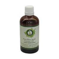 Flax Seed Oil | Linum Usitatissimum | Pure Flax Seed Oil | Unrefined | For Hair | For Cooking | 100% Pure Natural | Cold Pressed Flax Seed Oil | 50ml | 1.69oz By R V Essential