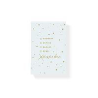 Fringe Vegan Leather Wrapped Desk Top Style Large Notepad, Metallic Gold Foil Stamping, 200 Lined Pages, 4 x 6 Inches, All Of the Above (887018)