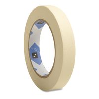 Economy Masking Tape, 3-Inch Core, 3/4-Inch X 60 Yards, Natural Kraft