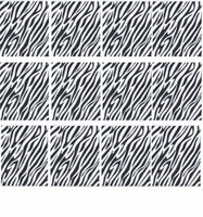 12 Black & White Zebra Large Party Favor Treat Retail Merchandise Paper Bags 8 1/2" X 11"