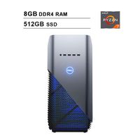 2019 Newest Dell Premium Inspiron Gaming Desktop (AMD 8-Core Ryzen 7 2700 up to 4.1GHz, 8GB DDR4 RAM, 512GB SSD, AMD Radeon RX 580 4GB, WiFi, Bluetooth, HDMI, Windows 10, Blue)