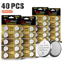 CR2032 Lithium 3V Battery, Electronic Coin Cell Button for Toys Calculators Watches(40 Pcs)