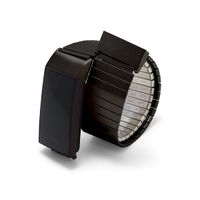 Twist-O-Flex Metal Expansion Black Stainless Steel Stretch Band Replacement for The Fitbit Charge 3 in a Size L by Speidel