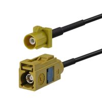 Eightwood for XM Sirius Satellite Radio Antenna Fakra Curry Code K Female to Male Pigtail Extension Cable 1.2m /3.9 feet
