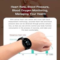 declare nisex Casual Multifunctional Round Shape Bluetooth Smart Wristband Smart Watches