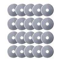 AUTOTOOLHOME 20 Pack 18mm Rotary Cutter Blades Cutting Fabric Paper Quilting Sewing Patchwork Tool