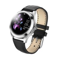 CCDYLQ Women's Lightweight Smart Watch, 1.04 inch IPS Color Touch Screen, Fitness Sleep Monitor Waterproof Call Reminder with Text GPS Auto Wake Screen Smartwatches,Black