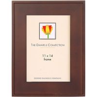 Dennis Daniels Wood Picture Frame with a Step Molding Profile, for a 11" x 14" Photograph, Color: Dark Walnut.