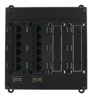 Leviton 476TM-512 Twist and Mount Patch Panel, 12 CAT 5e Ports
