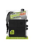 GorillaPads CB142 Non Slip Furniture Pads/Grippers (Set of 8) Furniture Leg Floor Protectors, 2 Inch Square, Black