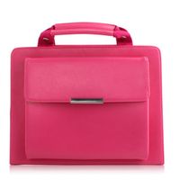 Jennyfly 2017 iPad Pro 10.5 Cover, Hands-Free Stand Handbag Cover Full Body Protective Business Case Corner Protection Smart Cover with Auto Sleep/Wake Feature for 2017 iPad Pro 10.5 - Hot Pink