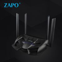 XBOSS Zopo Gaming LED WiFi Router AC 2600Mbps and Storge Repeter - Dual band 5Ghz wireless Gigabit Ethernet speeds- Control your ping and latency- Works with Xbox, PlayStation, PC and more