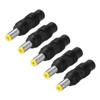 uxcell DC Power Converter 5.5mm x 2.1mm Male to 3.5mm x 1.35mm Female Adapter Connector 5Pcs