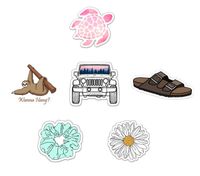 VSCO Stickers for Water Bottles (6 Pack) by Blue Cannon Trading Company. Aesthetic, Vinyl Decal; Waterproof and Perfect for Laptop, Hydro Flask, Yeti, Car, and Phone.