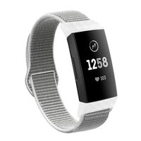 VEAQEE Nylon Bands Compatible with Charge 3 & 3 SE Women Man Soft Nylon Band Breathable Quick Release Sport Replacement Accessories Wristband, 5.3''- 8.7''