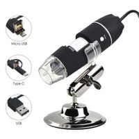 JUN-L 3 in 1 Handheld 0X-500X USB Digital Microscope Endoscope with 8 LED Mini Video Camera for Windows 7/8/10 Mac Linux Android