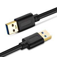 USB 3.0 Male to Male 10ft,Tan QY USB to USB Cord USB Cable Male to Male USB 3.0 Cable Type A Male to Type A Male (10FT)
