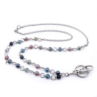 LUXIANDA Fashion Keys Lanyards Necklaces ID Lanyard Badge Stainless Steel Chain