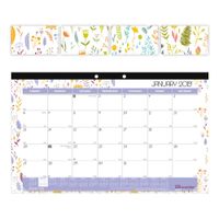 Brownline Monthly Colorful Desk Pad, English- Spring (C195114-19)