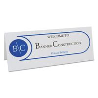 C-Line 87517 Printer-Ready Name Tent Cards, 11 x 4 1/4, White Cardstock, 50 Letter Sheets/Box