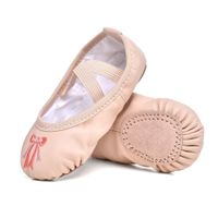 STELLE Girls Ballet Practice Shoes, Yoga Shoes for Dancing(Ballet Pink, 3M Little Kid)