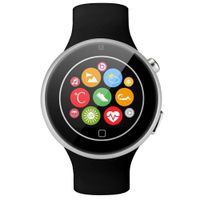 Aiwatch C5 Bluetooth Smart Phone Smart Watches with Heart Rate Sleep Pedometer Management Wrist Watch GSM Phone iOS 7.0 Android 4.4 Bluetooth 3.0(Black)