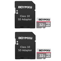 TF Memory Card 32GB,BOYMXU TF Card with Adapter,High Speed UHS-I Card Class 10 Memory Card for Phone Camera Computer-2 Pack