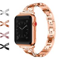 Wekin Bling Rhinestone Replacement Band Compatible for Watch Series 4,3,2,1, Adjustable Stainless Steel Bracelet Strap Wristband Link Metal Clasp 38mm/40mm 42mm/44mm Sport Edition for Women Men