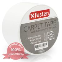 XFasten Double Sided Carpet Tape, Removable, 3 Inches x 20 Yards