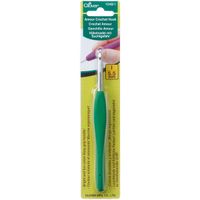 CLOVER 1048/I Green Amour Crochet Hook, Size I, 5.5mm