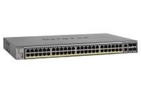 Netgear GSM7248P-100NES ProSafe M4100-50-POE+ Ethernet Switch - 48 Ports - Manageable - 4 x Expansion Slots - 10/100/1000Base-T - Yes - 4 x SFP Slots - 2 Layer Supported - Desktop, Rack-mountable
