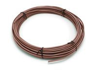 THE CIMPLE CO - Solid Copper Grounding Wire - Proudly Made in America - Ground Protection Satellite Dish Off-Air TV Signal - UV Jacketed Antenna Electrical Shock # 10 Gauge AWG THHN - Brown 25 FT