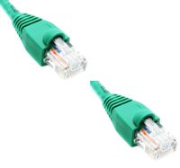 Ultra Spec Cables Pack of 2 - Green 1FT Cat6 Ethernet Network Cable LAN Internet Patch Cord RJ45 Gigabit