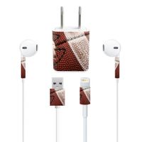 MightySkins Protective Vinyl Skin Decal Compatible with Apple iPhone Charge Kit wrap Cover Sticker Skins Football