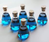 LabStock 100ml Erlenmeyer Flask, Glass with Rubber Stoppers, Pack of 6