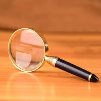 A&Dan Reading Magnifier, 10X Handheld Magnifying Mirror Focusing Mirror, 6Cm Lens, HD Imaging Reading Glasses