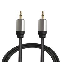 H YANKA 10Feet Audio Auxiliary Stereo Audio Cable 3.5mm Stereo Jack Male to Male，24K Gold Plated，for Headphones，Speakers，PCs，Tablets，MP3 Players and More