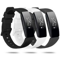 Newnal Compatible with Fitbit Inspire HR Bands/Inspire Band/Ace 2 Bands for Kids Women Men Large, Silicone Replacement Sports Wrist Bands Pack for Fitbit Inspire HR Accessories